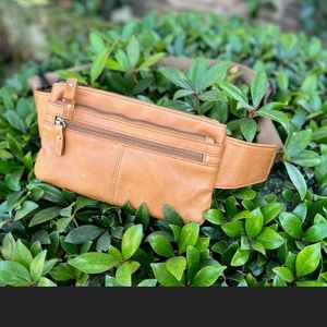 Genuine leather fanny pack